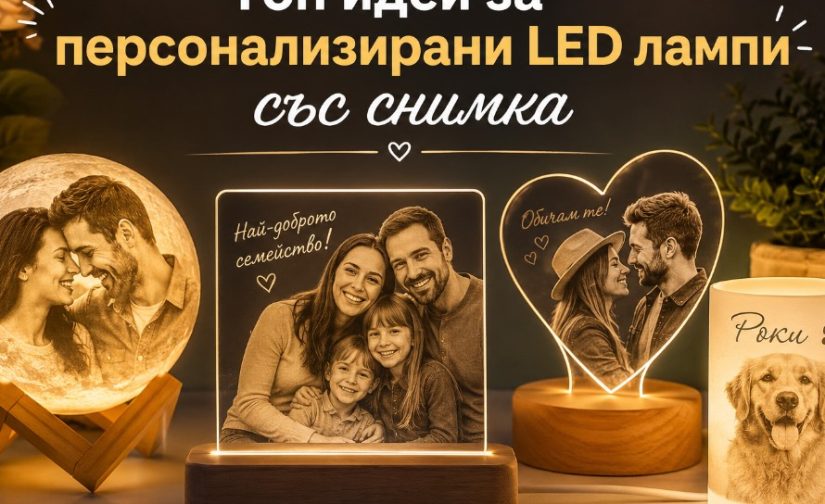 Топ идеи за персонализирани LED лампи със снимка